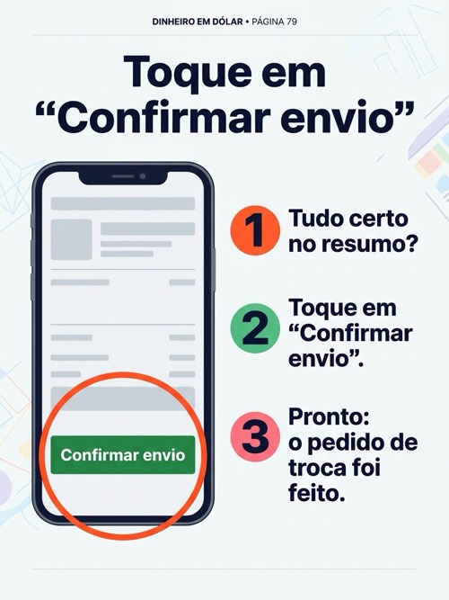 Página 79: Toque em ‘Confirmar envio’