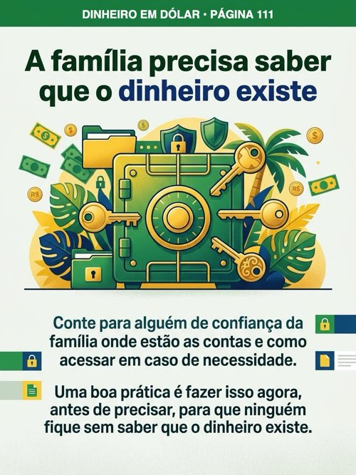 Página 111: A família precisa saber que o dinheiro existe